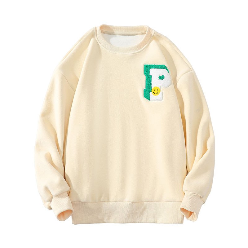 画像2: P logo & smile one point sweatshirt　ユニセックス男女兼用Pロゴ&スマイルワンポイントスエットトレーナー  (2)