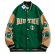 画像6: etter embroidery baseball jacket stadium jacket baseball uniform jacket blouson  ユニセックス 男女兼用レター刺繍スタジアムジャンパー スタジャン MA-1 ボンバー ジャケット ブルゾン (6)