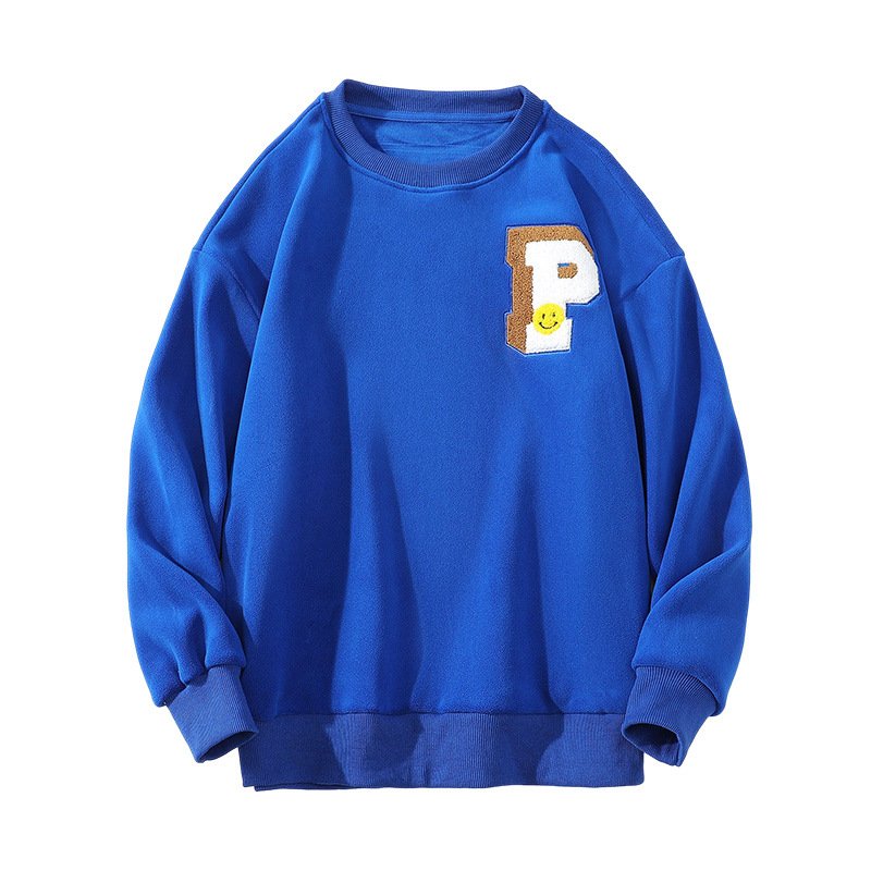 画像4: P logo & smile one point sweatshirt　ユニセックス男女兼用Pロゴ&スマイルワンポイントスエットトレーナー  (4)