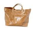 画像3: Kraft Paper Transparent PVC Large Capacity tote  eco bag Handbag 　男女兼用ユニセックスクラフト紙透明PVCトートエコバッグ (3)