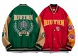画像1: etter embroidery baseball jacket stadium jacket baseball uniform jacket blouson  ユニセックス 男女兼用レター刺繍スタジアムジャンパー スタジャン MA-1 ボンバー ジャケット ブルゾン (1)