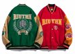 画像1: etter embroidery baseball jacket stadium jacket baseball uniform jacket blouson  ユニセックス 男女兼用レター刺繍スタジアムジャンパー スタジャン MA-1 ボンバー ジャケット ブルゾン (1)