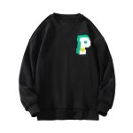 画像1: P logo & smile one point sweatshirt　ユニセックス男女兼用Pロゴ&スマイルワンポイントスエットトレーナー  (1)