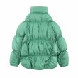 画像10: Irregular split pleated stand-up collar down jacket coat　男女兼用ユニセックスイレギュラースプリットプリーツスタンドカラーダウンジャケット コート (10)