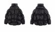 画像7: Irregular split pleated stand-up collar down jacket coat　男女兼用ユニセックスイレギュラースプリットプリーツスタンドカラーダウンジャケット コート (7)