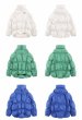 画像6: Irregular split pleated stand-up collar down jacket coat　男女兼用ユニセックスイレギュラースプリットプリーツスタンドカラーダウンジャケット コート (6)