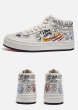 画像4: women's Graffiti high-cut leather lace-up sneakers　グラフィックペイント厚底プラットフォームレザーレースアップスニーカー (4)