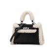 画像2: Women K style Handbag Shoulder bag with Fur design レディース ファーデザイン ハンド ショルダー ストラップ付 バッグ (2)