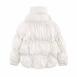 画像11: Irregular split pleated stand-up collar down jacket coat　男女兼用ユニセックスイレギュラースプリットプリーツスタンドカラーダウンジャケット コート (11)