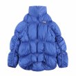 画像2: Irregular split pleated stand-up collar down jacket coat　男女兼用ユニセックスイレギュラースプリットプリーツスタンドカラーダウンジャケット コート (2)