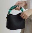 画像10: Marble Plastic Handle Leather Bucket Tote Shoulder Bag Handbag 　マーブルハンドルバケットトートショルダーバッグ (10)