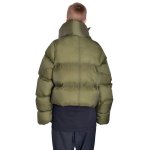 画像10: rubber scarf turtleneck scarf collar short length down jacket coat　ユニセックスタートルネックスカーフ付きショート丈ダウンジャケット コート (10)