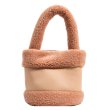 画像6: sheep hair boa combination mini bag Bucket Tote Shoulder Bag Handbag 　シープヘアコンビネーションミニバケットトートショルダーバッグ (6)