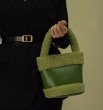 画像9: sheep hair boa combination mini bag Bucket Tote Shoulder Bag Handbag 　シープヘアコンビネーションミニバケットトートショルダーバッグ (9)