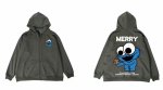 画像2: sesame street zip up Hooded Sweatshirt 　ユニセックス男女兼用セサミーストリートジップアップフーディパーカー (2)