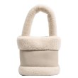 画像3: sheep hair boa combination mini bag Bucket Tote Shoulder Bag Handbag 　シープヘアコンビネーションミニバケットトートショルダーバッグ (3)
