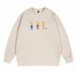 画像3: The Simpsons Logo letter printing loose round neck long-sleeved  sweatshirt　ユニセックス男女兼用ザ・シンプソンズ ロゴレタープリントスエットトレーナー  (3)