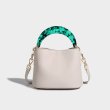 画像12: Marble Plastic Handle Leather Bucket Tote Shoulder Bag Handbag 　マーブルハンドルバケットトートショルダーバッグ (12)