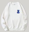 画像6: One point kaws bear printing round neck long-sleeved  sweatshirt　ユニセックス男女兼用ワンポイントカウズベア熊ロゴプリントスエットトレーナー  (6)