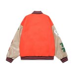 画像3: Mascot & Footprint embroidery baseball jacket stadium jacket baseball uniform jacket blouson  ユニセックス 男女兼用マスコット＆フットプリント刺繍スタジアムジャンパー スタジャン MA-1 ボンバー ジャケット ブルゾン (3)