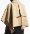 画像4: French niche short pointed collar trench coat style cape 　フレンチニッチショートポインテッドカラートレンチコート風ケープジャケット  (4)