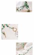 画像10: green crystal beaded long multi-layer chain copper gold necklace グリーンクリスタルビーズ＆パールロング ネックレスシェルビーズネックレス (10)