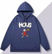 画像5: KAWS×Basketball print Hooded Sweatshirt 　ユニセックス男女兼用カウズ×バスケットボールプリントフーディパーカー (5)