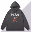 画像3: KAWS×Basketball print Hooded Sweatshirt 　ユニセックス男女兼用カウズ×バスケットボールプリントフーディパーカー (3)
