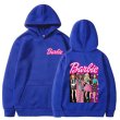 画像10: cross-border Barbie come on English letter printed hooded hoody sweater　ユニセックス男女兼用 バービー＆レターロゴフーディセーターパーカー  (10)