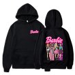 画像2: cross-border Barbie come on English letter printed hooded hoody sweater　ユニセックス男女兼用 バービー＆レターロゴフーディセーターパーカー  (2)