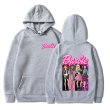 画像5: cross-border Barbie come on English letter printed hooded hoody sweater　ユニセックス男女兼用 バービー＆レターロゴフーディセーターパーカー  (5)