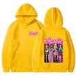 画像17: cross-border Barbie come on English letter printed hooded hoody sweater　ユニセックス男女兼用 バービー＆レターロゴフーディセーターパーカー  (17)