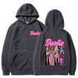 画像4: cross-border Barbie come on English letter printed hooded hoody sweater　ユニセックス男女兼用 バービー＆レターロゴフーディセーターパーカー  (4)