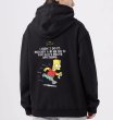 画像3: bart simpson print Hooded Sweatshirt 　ユニセックス男女兼用バートシンプソンプリントフーディパーカー (3)