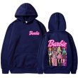 画像7: cross-border Barbie come on English letter printed hooded hoody sweater　ユニセックス男女兼用 バービー＆レターロゴフーディセーターパーカー  (7)