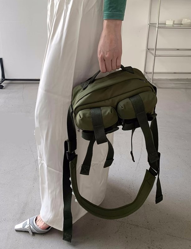 画像10: Sweet Jubilee Pearl Canvas Bow One Shoulder Crossbody Bag shoulderbag Handbag  リボンパール付きワンショルダーバッグ斜め掛けバッグポシェット (10)