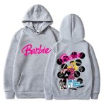 画像6: plain letter print Barbie come on English letter printed hooded hoody sweater　ユニセックス男女兼用 プレーン レター プリントバービーフーディセーターパーカー  (6)