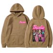 画像6: cross-border Barbie come on English letter printed hooded hoody sweater　ユニセックス男女兼用 バービー＆レターロゴフーディセーターパーカー  (6)