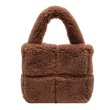 画像3: quilted lamb fur tote bag Handbag 　キルティングワンハンドルファートートバッグアンダーアームバッグ (3)