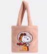 画像4: Plush Snoopy Fur Tote Shoulder Bag Shopping Bag Handbag 　スヌーピーファーショルダートートバッグアンダーアームバッグ (4)