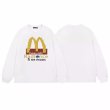 画像4: M logo long sleeve T-shirt Sweatshirt 　ユニセックス男女兼用Mロゴプリント長袖Tシャツ　スエット (4)