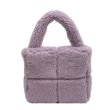 画像6: quilted lamb fur tote bag Handbag 　キルティングワンハンドルファートートバッグアンダーアームバッグ (6)