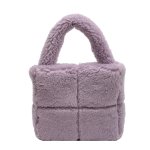 画像6: quilted lamb fur tote bag Handbag 　キルティングワンハンドルファートートバッグアンダーアームバッグ (6)