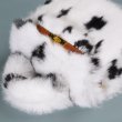 画像3: Dalmatian pattern real rabbit fur tote shoulder bag Handbag 　ダルメシアン柄リアルラビットファートートショルダーバッグ (3)
