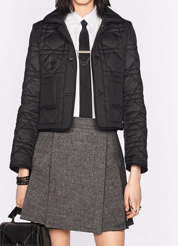 画像4: French short slim quilted long-sleeved jacket coat　フレンチキルティングショート丈ジャケット コート (4)