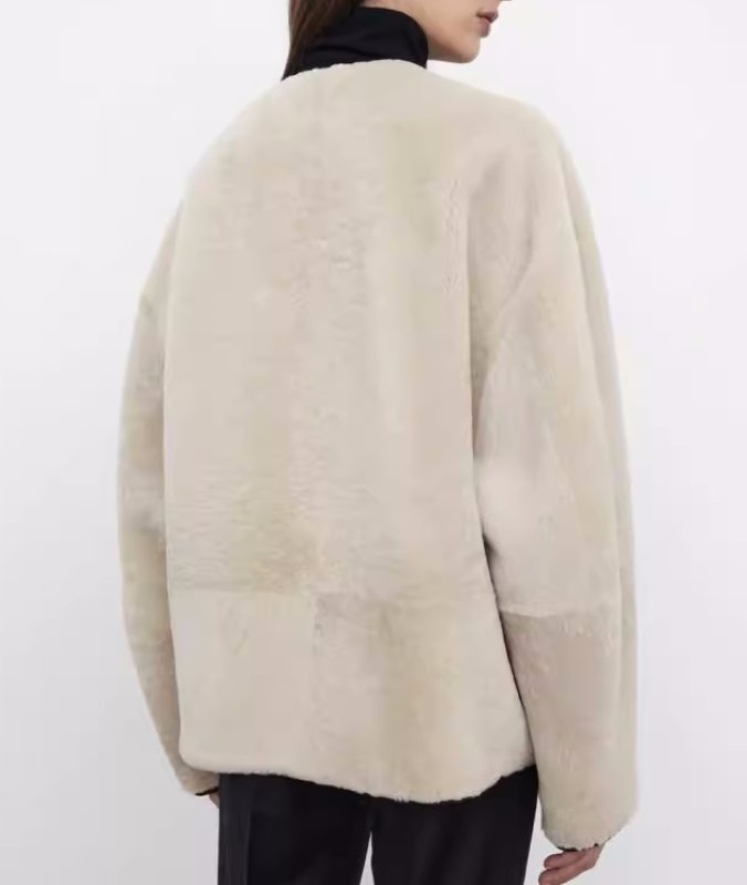 画像3: fur short duffel coat long-sleeved jacket ファーショート丈ダッフル コート ジャケット (3)