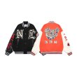 画像8: 3LANE number & letter embroidery baseball jacket stadium jacket baseball uniform jacket blouson  ユニセックス 男女兼用3LANEナンバー＆レター刺繍スタジアムジャンパー スタジャン MA-1 ボンバー ジャケット ブルゾン (8)