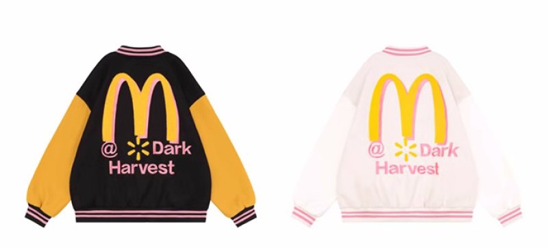 画像5: Nerensup big M logo baseball jacket stadium jacket baseball uniform jacket blouson  ユニセックス 男女兼用ビッグMロゴスタジアムジャンパー スタジャン MA-1 ボンバー ジャケット ブルゾン (5)