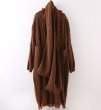画像9: Tassel Mid Length Soft Wax Lazy Style Knit Cardigan Sweater Jacket Coat　フリンジロングカーディガン コート ジャケット (9)