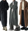 画像4: Tassel Mid Length Soft Wax Lazy Style Knit Cardigan Sweater Jacket Coat　フリンジロングカーディガン コート ジャケット (4)